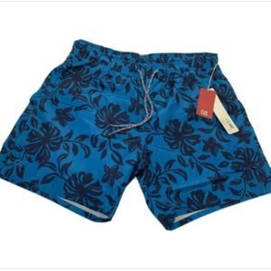 Cutter & Buck Men's Swim Blue Trunk Big and Tall Quick Dry Draw String Size X1B